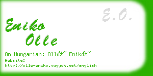 eniko olle business card
